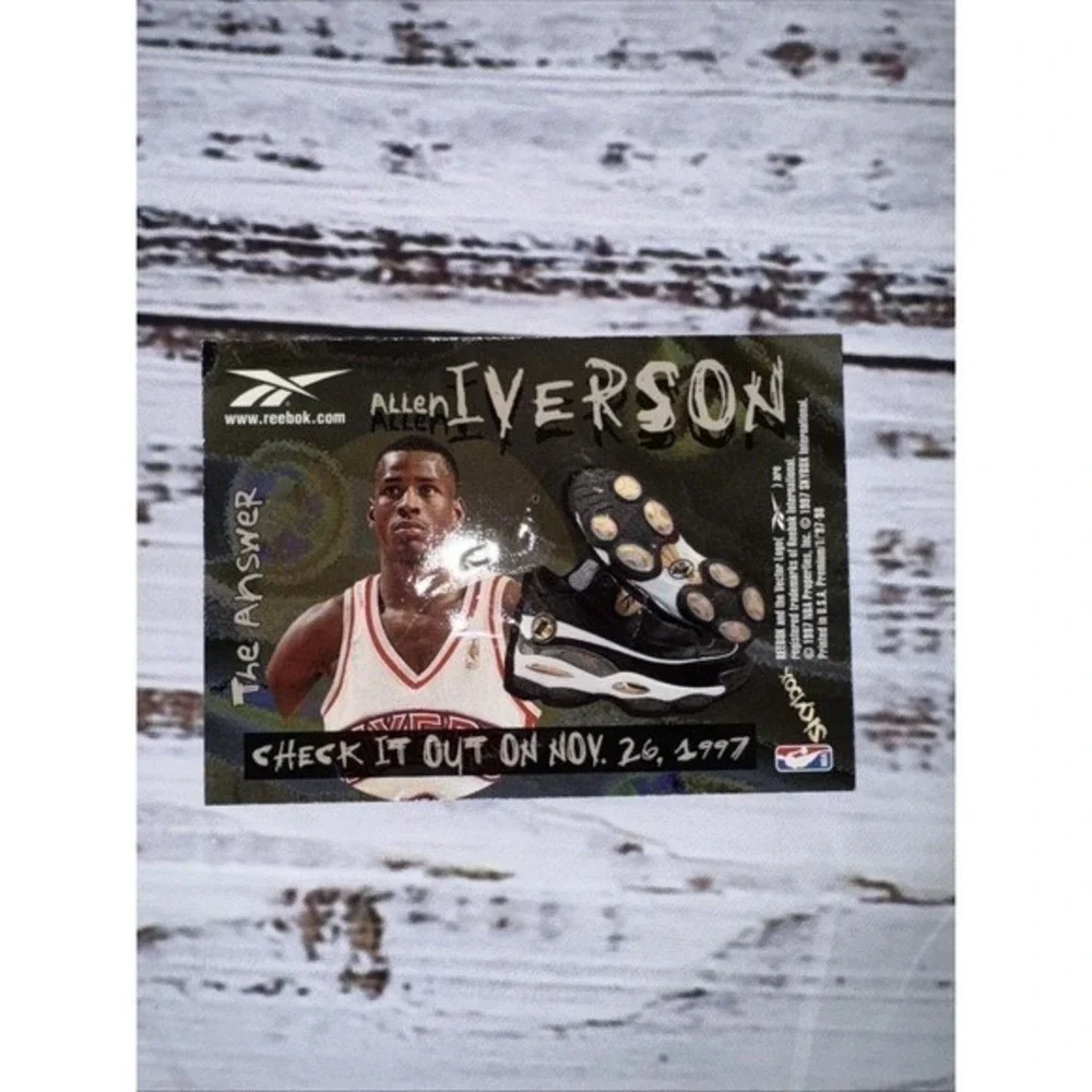 1997 Reebok Basketball Allen Iverson The Answer Card